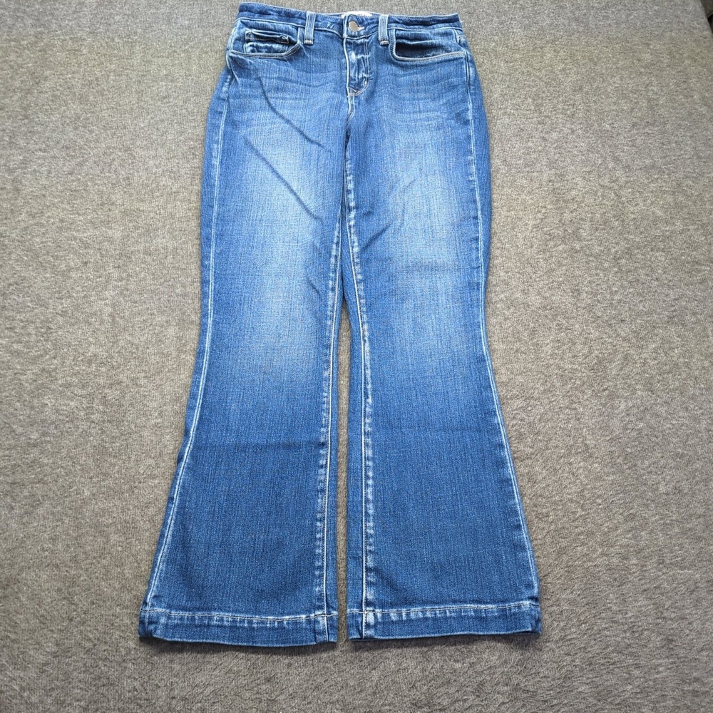 L'Agence Jeans Womens 25 Blue Slim Flare Casual Hippie Boho